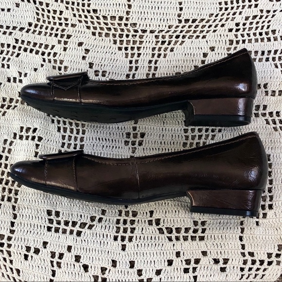 Life Stride Brown Low Slip On Heels Sz 7 - Picture 6 of 10